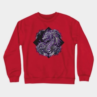 "Year of the Dragon: Ukiyo-e Power" - Chinese Zodiac Dragon Crewneck Sweatshirt